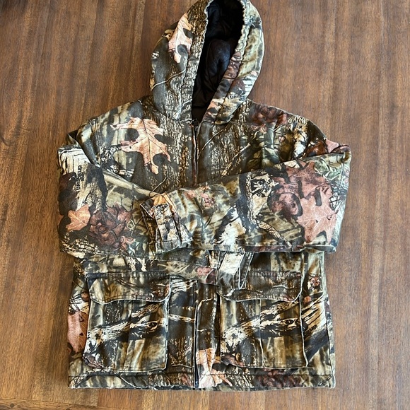 Mossy Oak Break Up Infinite Camo Coat Boys 20-22 (appx Women's M), insulated - Picture 1 of 9